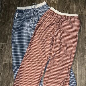 No Boundaries Woman’s Blue and Red Plaid Pajama Pants